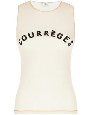 Courreges Clothing Coats - Natural