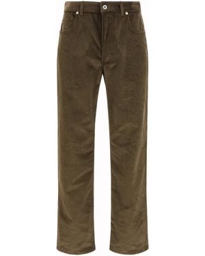 Loewe Cotton Corduroy Pants - Green