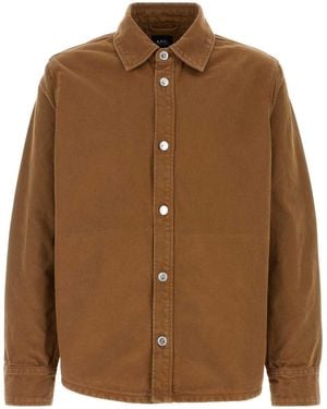 A.P.C. Biscuit Denim Jacket - Brown