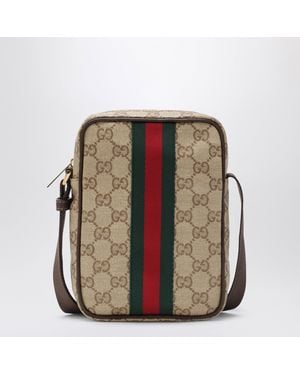 Gucci Mini Gg Bag With Web Stripe - Natural
