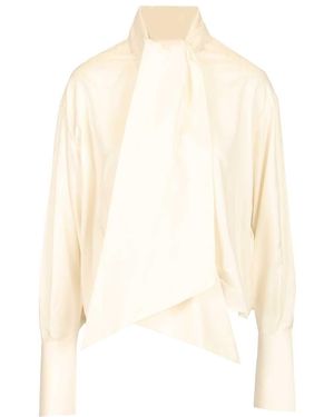 Celine Cropped Shirt - White