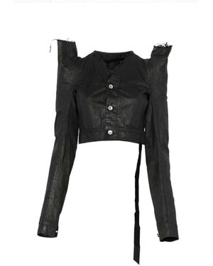 Rick Owens Fringed Jacket - Black
