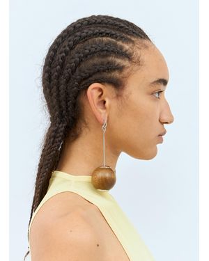 Jacquemus Les Grandes Boucles Nodo Earrings - Multicolor