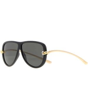 Bottega Veneta Acetate Knot Sunglasses - Gray