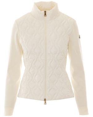 Moncler Logo Cardigan - White