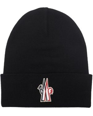 Moncler Patch Logo Beanie - Black