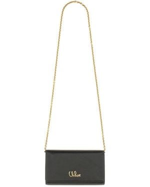 Chloé Chloã "Chloã Iconic" Flap And Chain Wallet - White