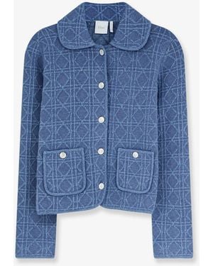 Dior Dior Macrocannage Regular Fit Blazer - Blue