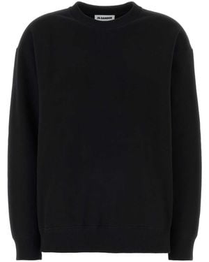 Jil Sander Cotton Sweatshirt - Black