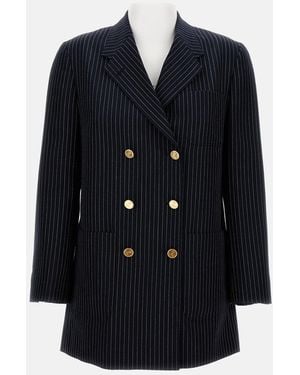 Thom Browne Double-Breasted Jacket - Blue