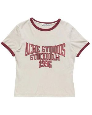 Acne Studios Neutrals T-Shirts & Vests - Pink