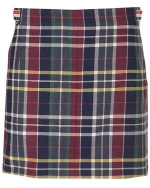 Thom Browne Tartan Mini Skirt - Blue