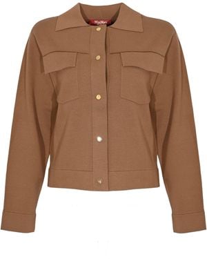 Max Mara Bottoned Sweather Zum - Brown