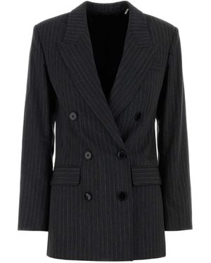 Isabel Marant Embroidered Wool Blend Jevima Blazer - Black