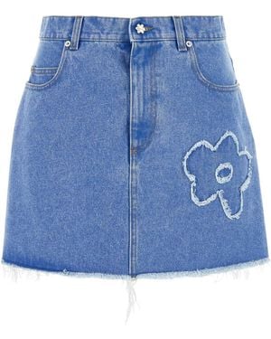 Marni Denim Skirt in Blue | Lyst