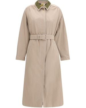 Marni Gabardine Trench - Natural