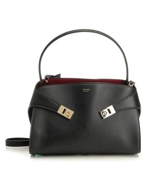 Ferragamo "Hug Soft" Shoulder Bag - Black