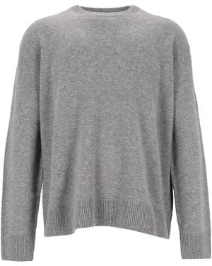 Celine Cashmere Crew-Neck Sweater - Gray