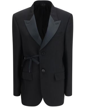 Balenciaga Wrap Tailored Jacket - Black
