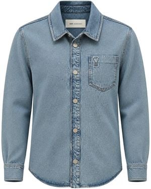 Ami Paris Clothing Shirts - Blue