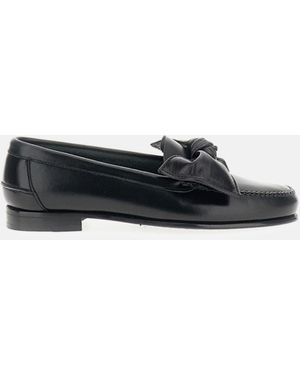 Hereu Corbati Bow Slip On Loafer - Natural