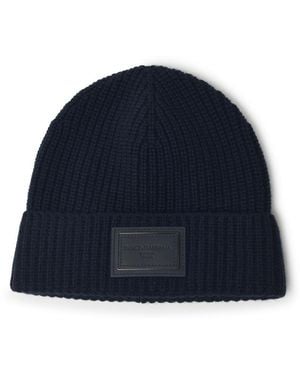 Dolce & Gabbana Dolce & Gabbana Cashmere Beanie - Blue