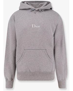 Dior Dior Cotton Sweatshirt With Embroidered Logo - Gray