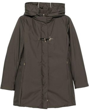 Fay Nylon Midi Parka Coat - Gray