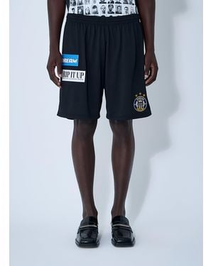 Martine Rose Logo Motif Football Shorts - Blue