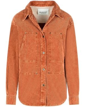 Isabel Marant Rust Cotton Blend Shirt - Orange