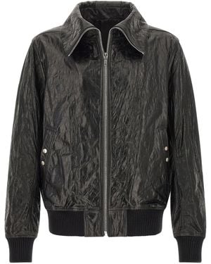 Rick Owens 'Dracuflight' Bomber Jacket - Gray