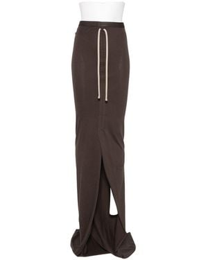 Moncler Cotton Long Skirt - Brown
