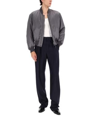 Tom Ford Silk Bomber Jacket - Gray