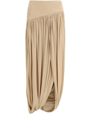 Ferragamo Peplum Skirt - Natural