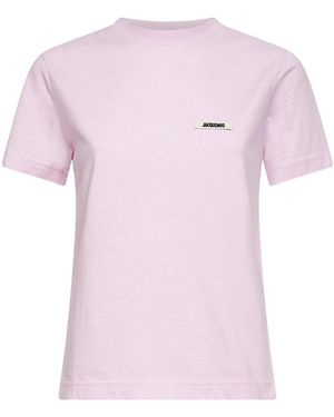 Jacquemus The Gros Grain Short-Sleeve T-Shirt - Pink
