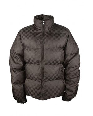 MISBHV Quilted Down Jacket With Monogrammed Logo - Black