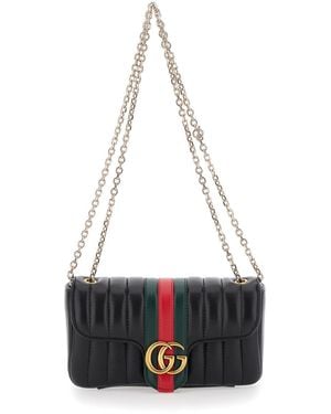 Gucci Gg Marmont Mini Bag - White