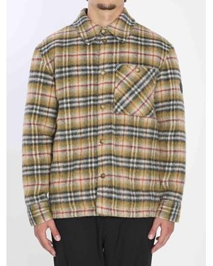 Burberry Check Overshirt - Gray