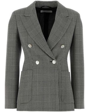 Max Mara Embroidered Wool Accordo Blazer - Black