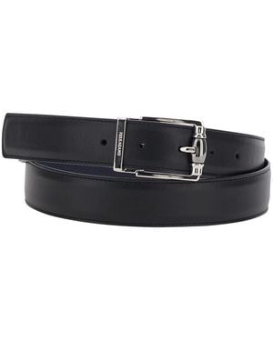 Ferragamo Solid Reversible Belt - Gray