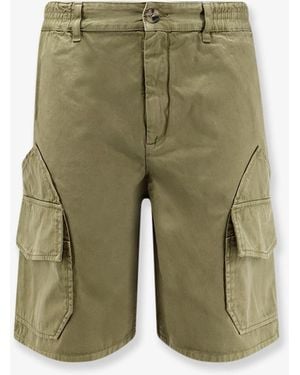 Loewe Paulas Ibiza Cotton Cargo Bermuda Shorts - Green