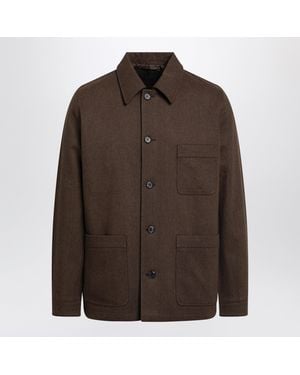 Prada Ebony Shirt Jacket - Brown