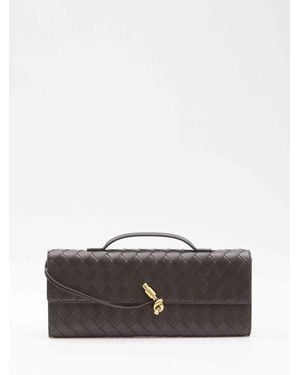 Bottega Veneta Andiamo Long Clutch - Gray