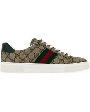 Gucci Plastic Upper And Rubber Sole Sneaker - Green