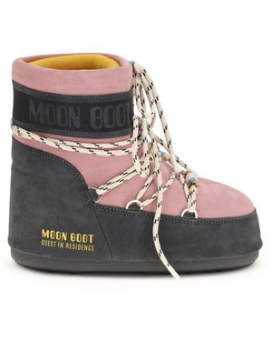 Moon Boot Boots Icon Low Suede - White