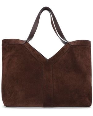 Saint Laurent Arge 'Bv Y' Tote Bag - Brown