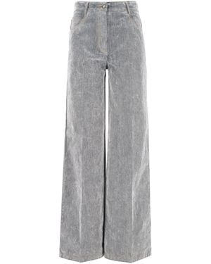 forte_forte Forte_Forte Wide-Leg Pants - Gray