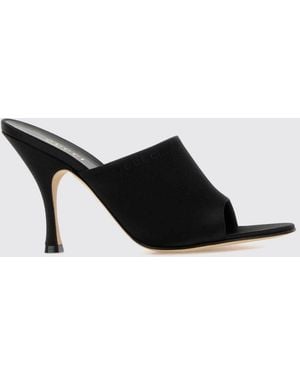 Gucci Satin Mules - Black