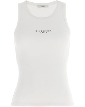 Givenchy Cotton Sleeveles T-Shirt - White