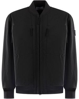 Stone Island Clothing Jackets - Black